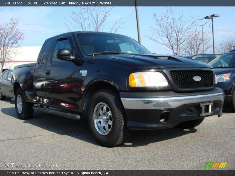 Black / Medium Graphite 2000 Ford F150 XLT Extended Cab