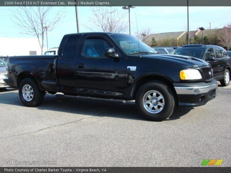 Black / Medium Graphite 2000 Ford F150 XLT Extended Cab