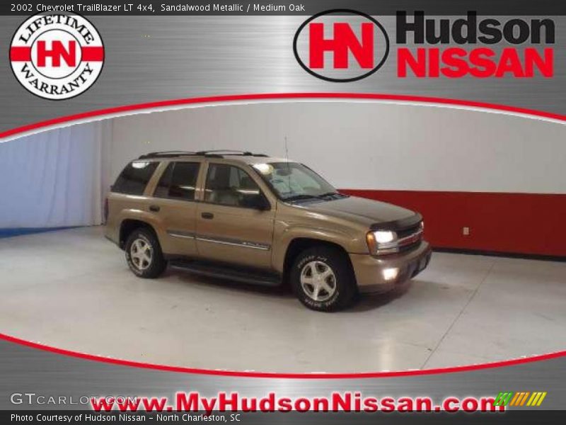 Sandalwood Metallic / Medium Oak 2002 Chevrolet TrailBlazer LT 4x4