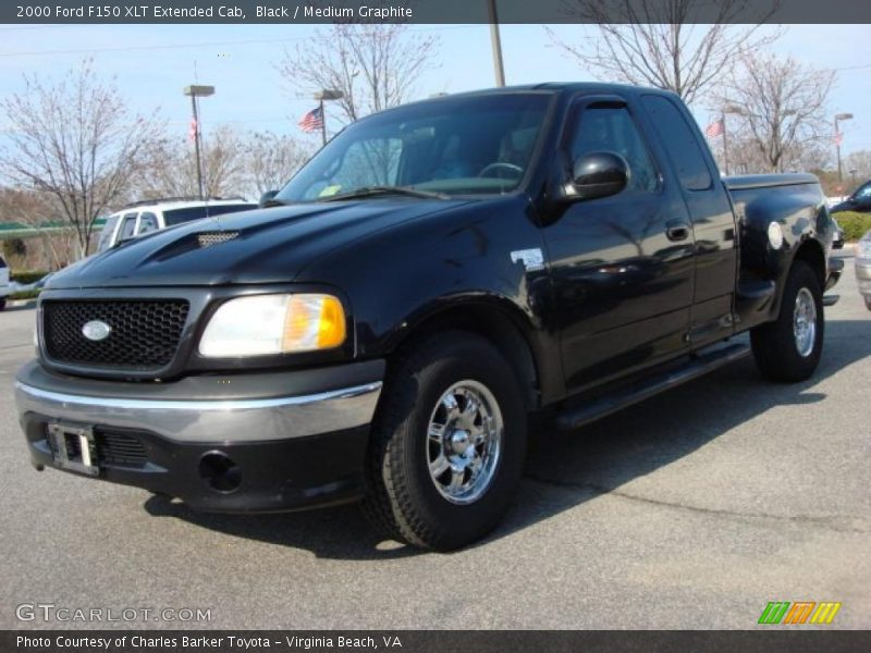 Black / Medium Graphite 2000 Ford F150 XLT Extended Cab