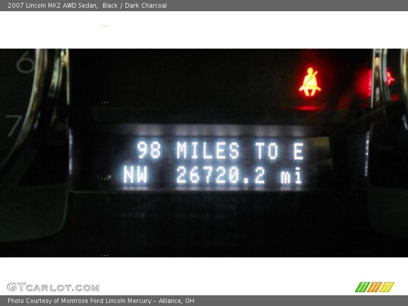Black / Dark Charcoal 2007 Lincoln MKZ AWD Sedan