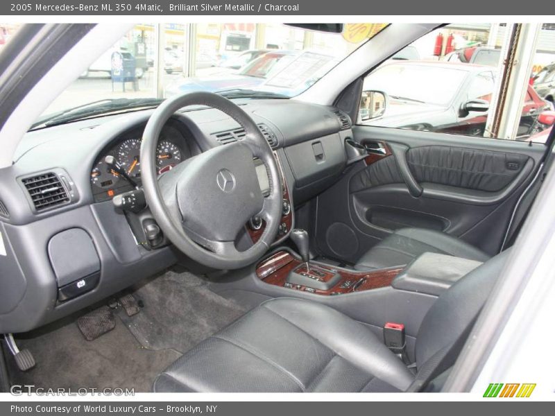 Brilliant Silver Metallic / Charcoal 2005 Mercedes-Benz ML 350 4Matic