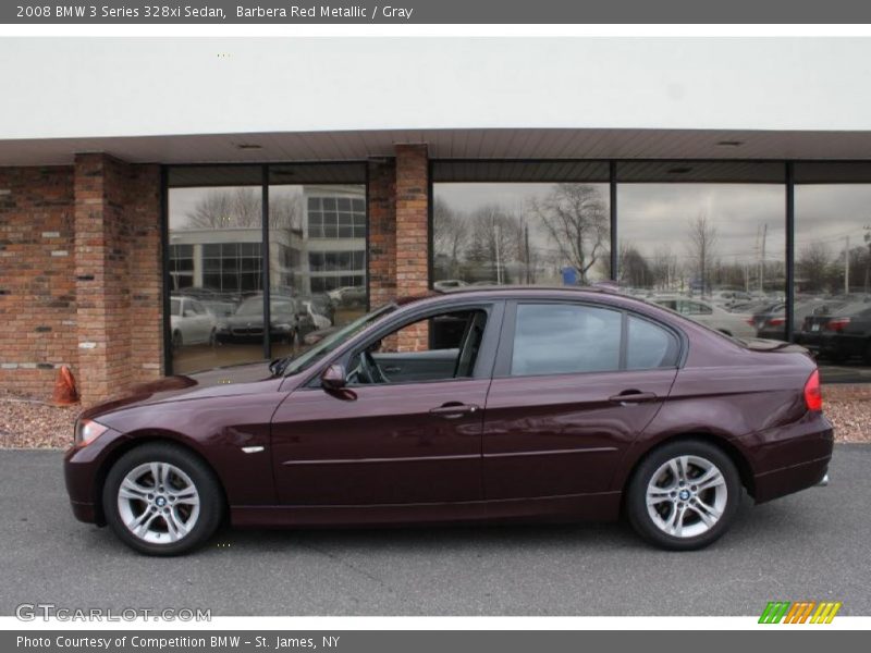 Barbera Red Metallic / Gray 2008 BMW 3 Series 328xi Sedan