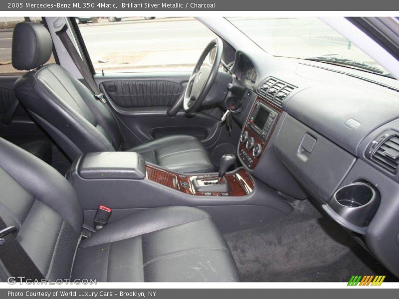 Brilliant Silver Metallic / Charcoal 2005 Mercedes-Benz ML 350 4Matic