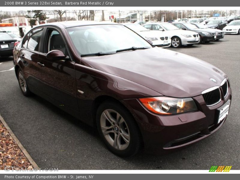 Barbera Red Metallic / Gray 2008 BMW 3 Series 328xi Sedan