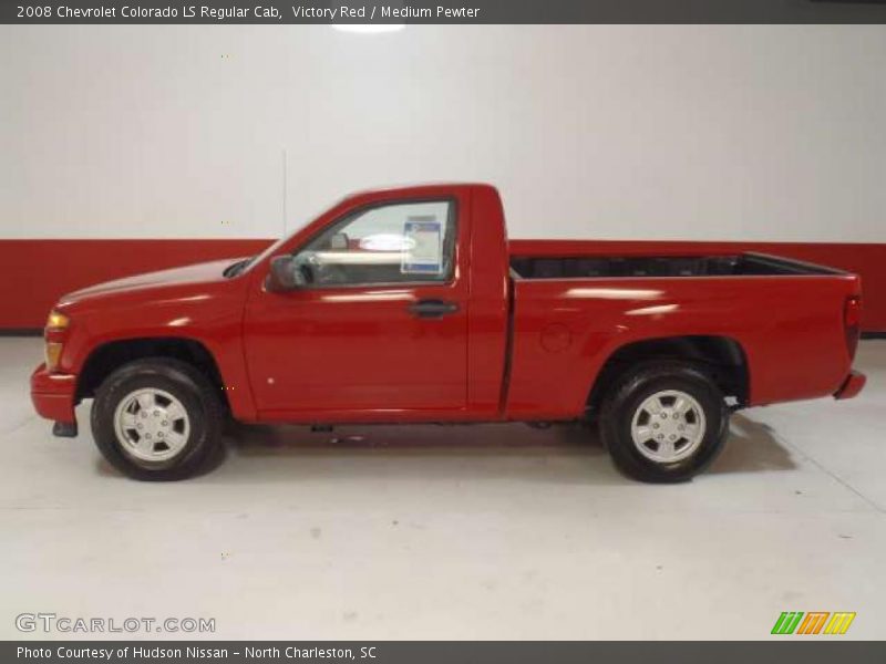 Victory Red / Medium Pewter 2008 Chevrolet Colorado LS Regular Cab