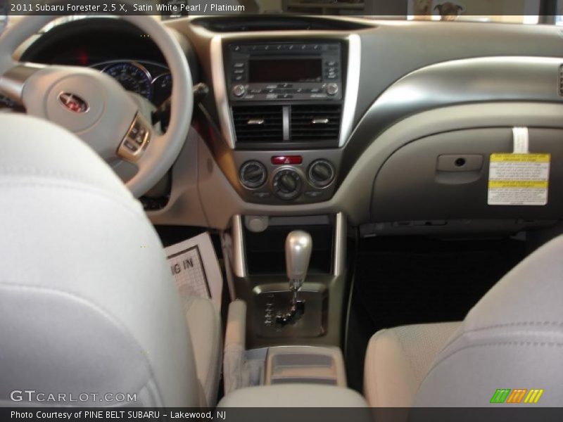 Satin White Pearl / Platinum 2011 Subaru Forester 2.5 X