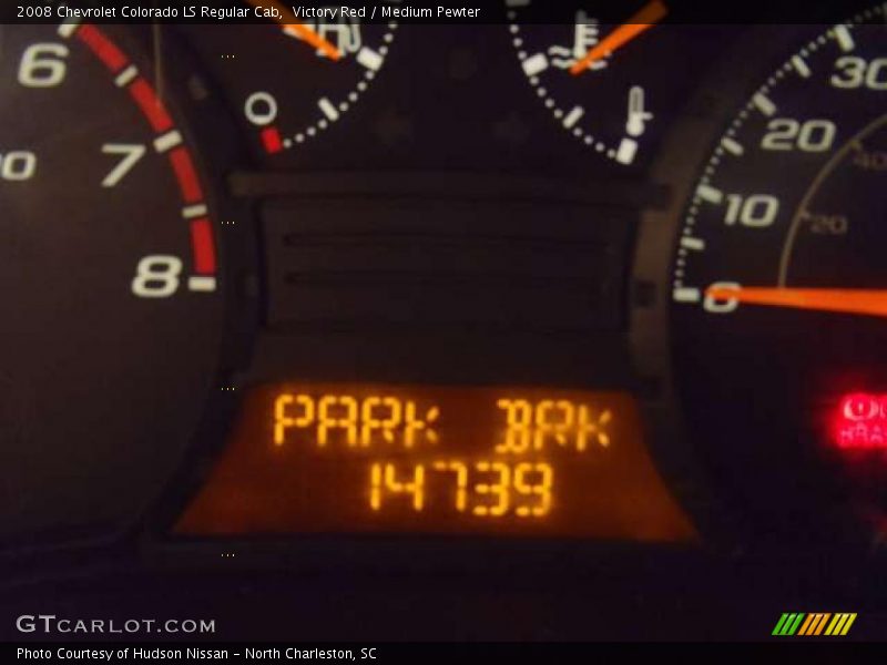 Victory Red / Medium Pewter 2008 Chevrolet Colorado LS Regular Cab