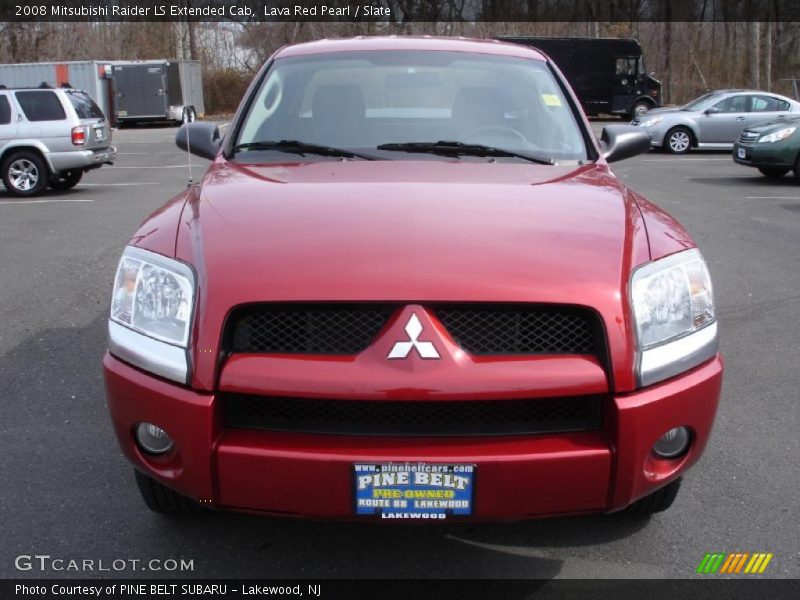 Lava Red Pearl / Slate 2008 Mitsubishi Raider LS Extended Cab