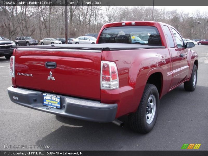 Lava Red Pearl / Slate 2008 Mitsubishi Raider LS Extended Cab