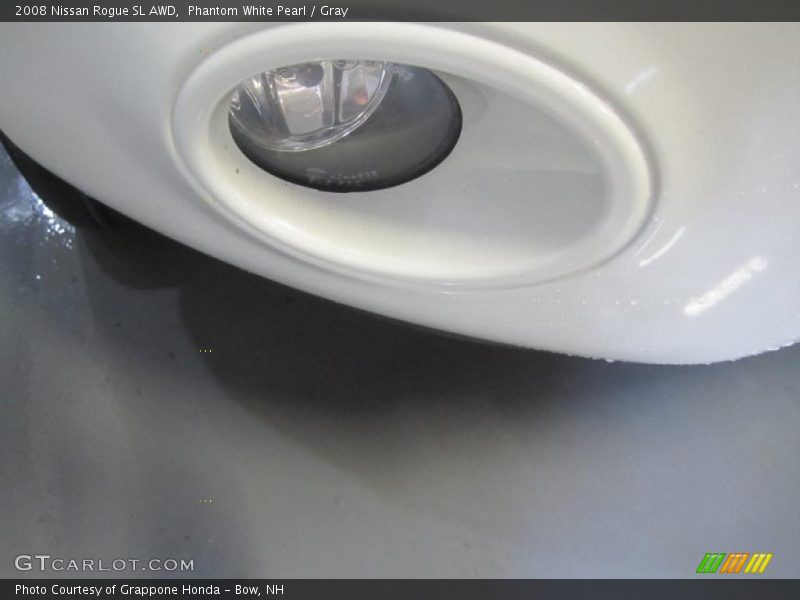 Phantom White Pearl / Gray 2008 Nissan Rogue SL AWD