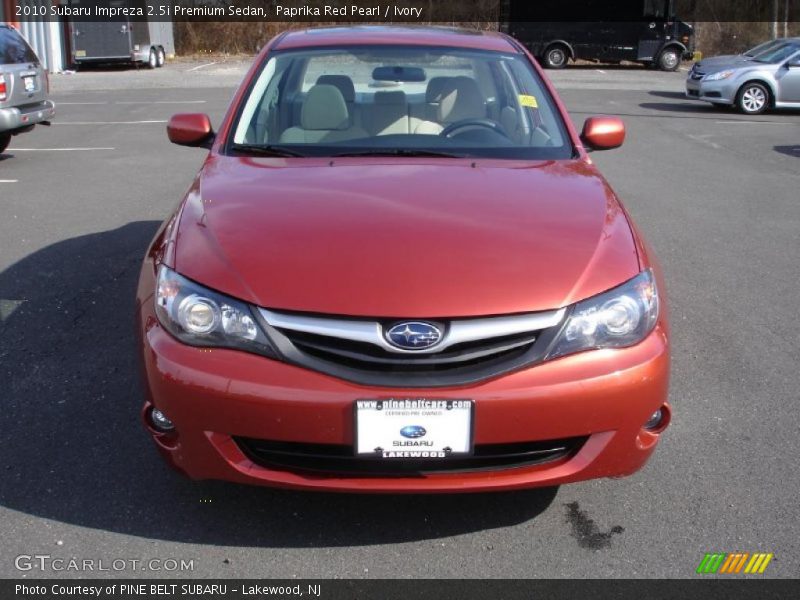 Paprika Red Pearl / Ivory 2010 Subaru Impreza 2.5i Premium Sedan