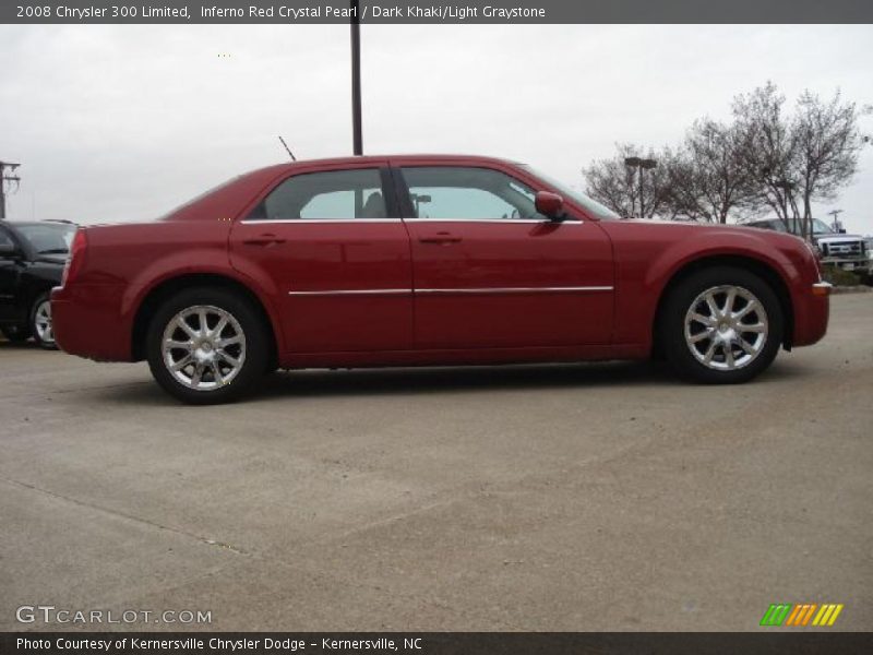 Inferno Red Crystal Pearl / Dark Khaki/Light Graystone 2008 Chrysler 300 Limited
