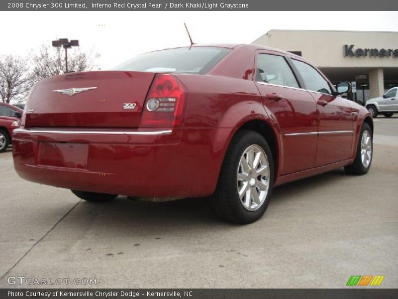 Inferno Red Crystal Pearl / Dark Khaki/Light Graystone 2008 Chrysler 300 Limited