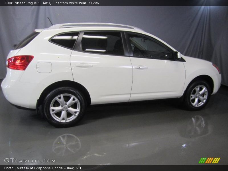Phantom White Pearl / Gray 2008 Nissan Rogue SL AWD