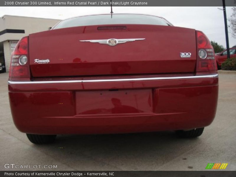 Inferno Red Crystal Pearl / Dark Khaki/Light Graystone 2008 Chrysler 300 Limited