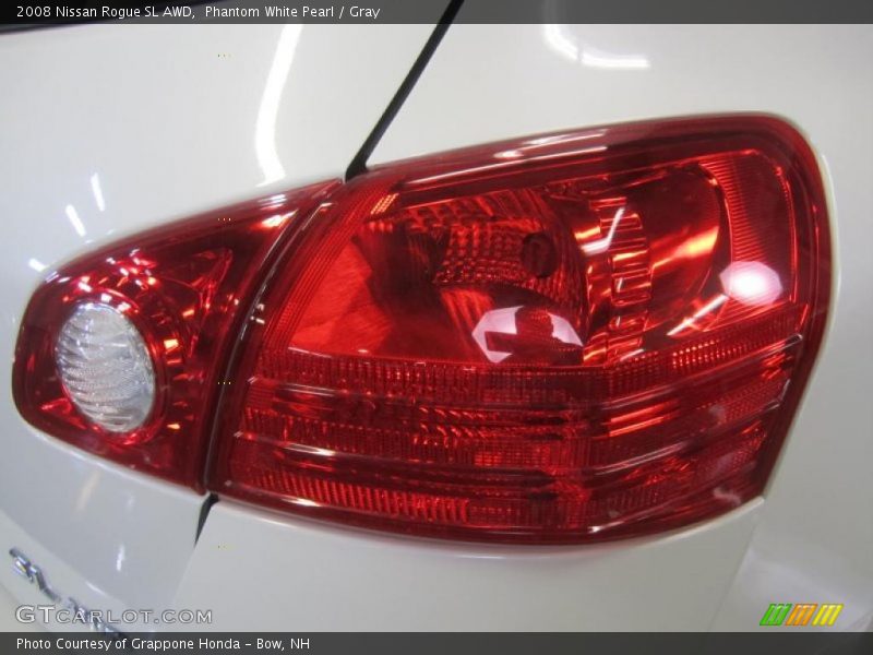 Phantom White Pearl / Gray 2008 Nissan Rogue SL AWD