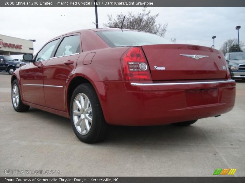 Inferno Red Crystal Pearl / Dark Khaki/Light Graystone 2008 Chrysler 300 Limited