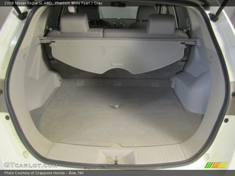 Phantom White Pearl / Gray 2008 Nissan Rogue SL AWD