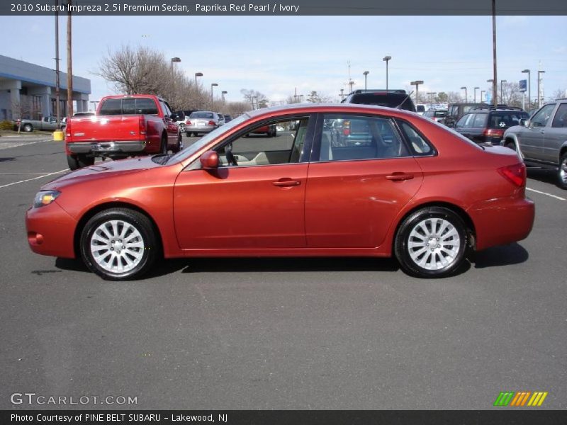  2010 Impreza 2.5i Premium Sedan Paprika Red Pearl