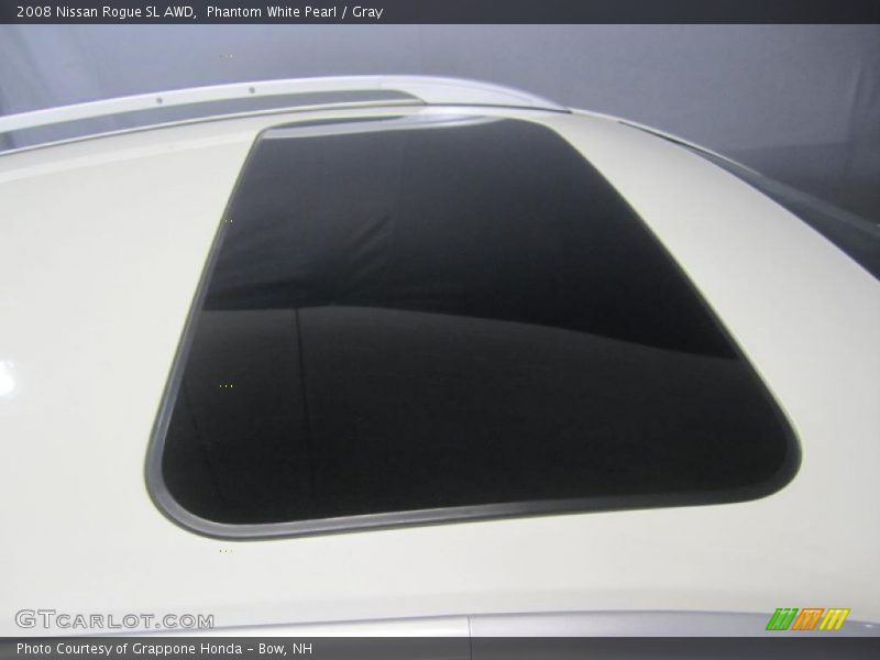 Phantom White Pearl / Gray 2008 Nissan Rogue SL AWD