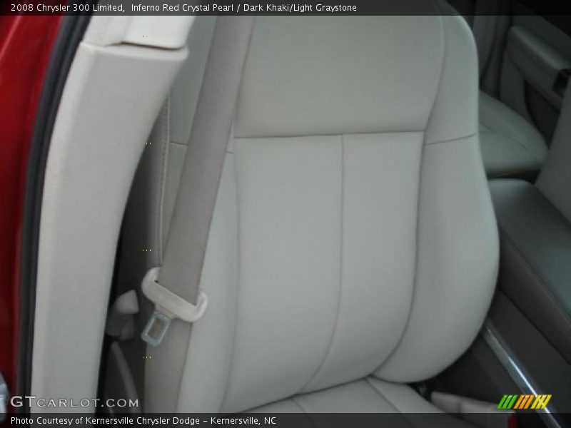 Inferno Red Crystal Pearl / Dark Khaki/Light Graystone 2008 Chrysler 300 Limited