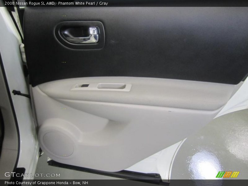 Phantom White Pearl / Gray 2008 Nissan Rogue SL AWD