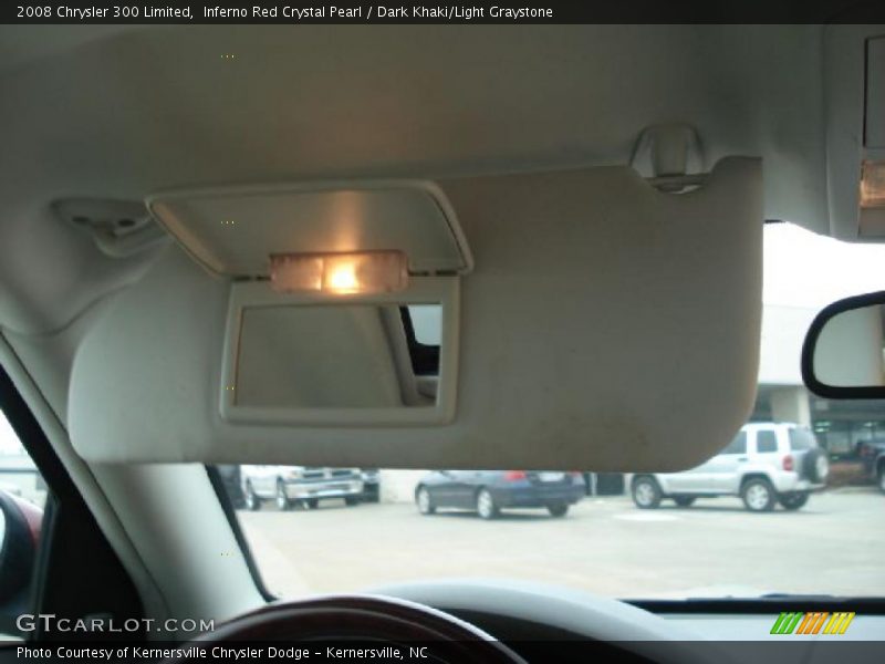Inferno Red Crystal Pearl / Dark Khaki/Light Graystone 2008 Chrysler 300 Limited