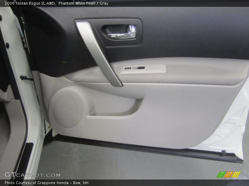 Phantom White Pearl / Gray 2008 Nissan Rogue SL AWD