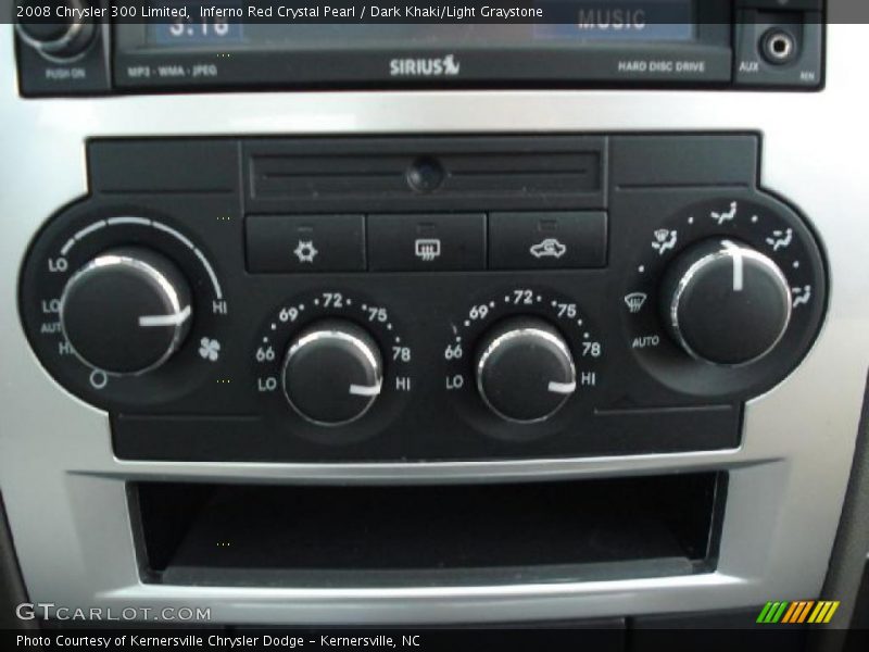 Inferno Red Crystal Pearl / Dark Khaki/Light Graystone 2008 Chrysler 300 Limited