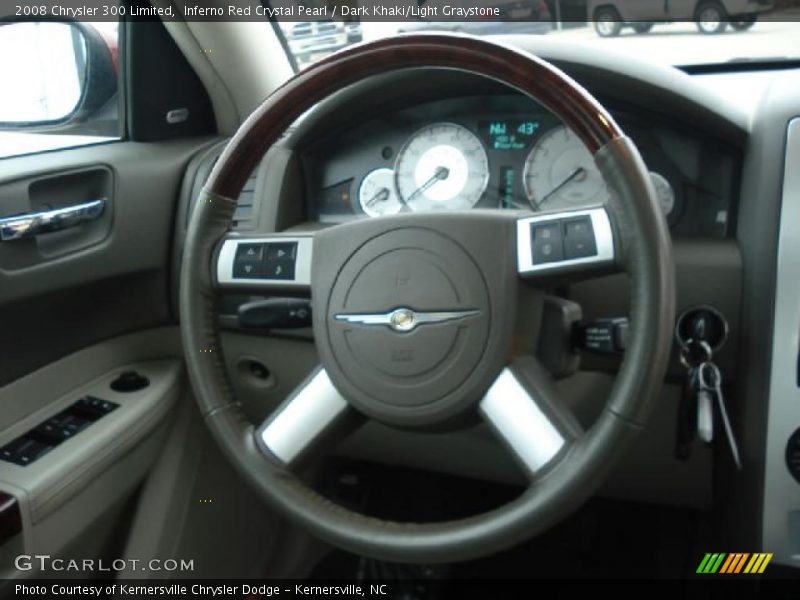 Inferno Red Crystal Pearl / Dark Khaki/Light Graystone 2008 Chrysler 300 Limited