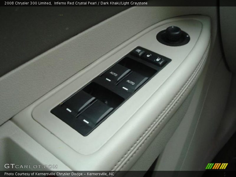 Inferno Red Crystal Pearl / Dark Khaki/Light Graystone 2008 Chrysler 300 Limited