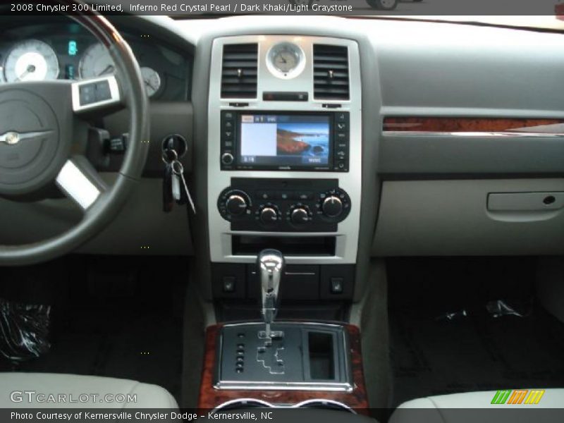 Inferno Red Crystal Pearl / Dark Khaki/Light Graystone 2008 Chrysler 300 Limited
