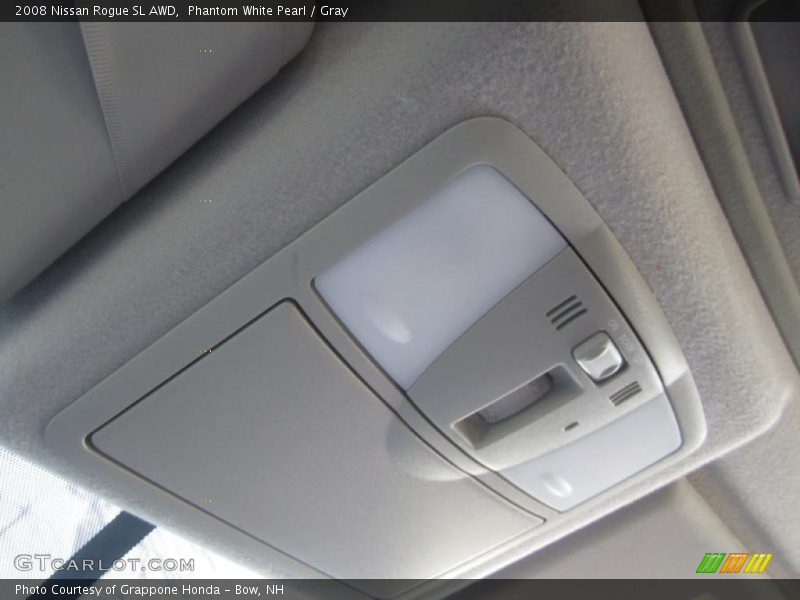 Phantom White Pearl / Gray 2008 Nissan Rogue SL AWD