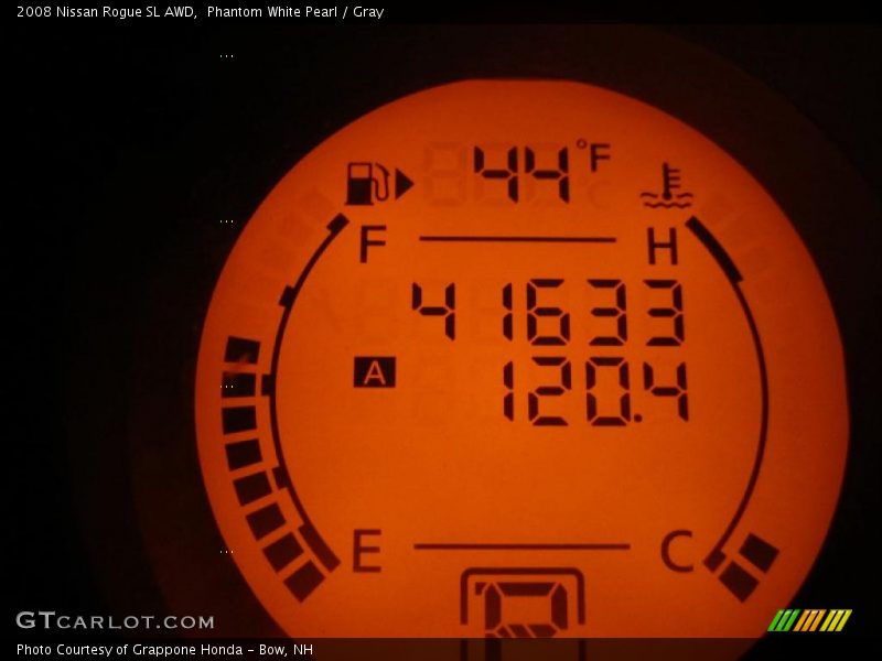 Phantom White Pearl / Gray 2008 Nissan Rogue SL AWD