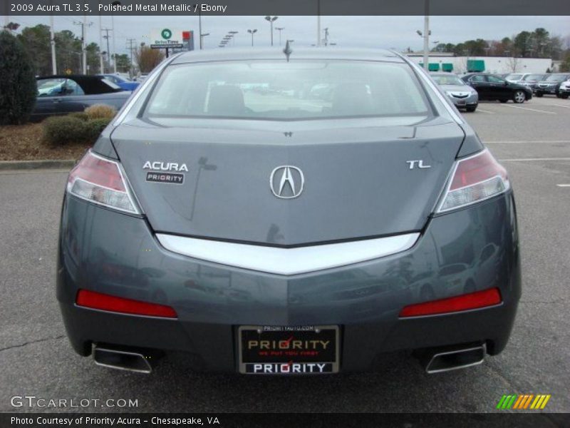 Polished Metal Metallic / Ebony 2009 Acura TL 3.5