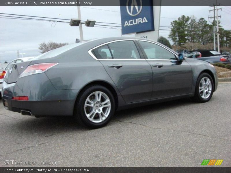 Polished Metal Metallic / Ebony 2009 Acura TL 3.5