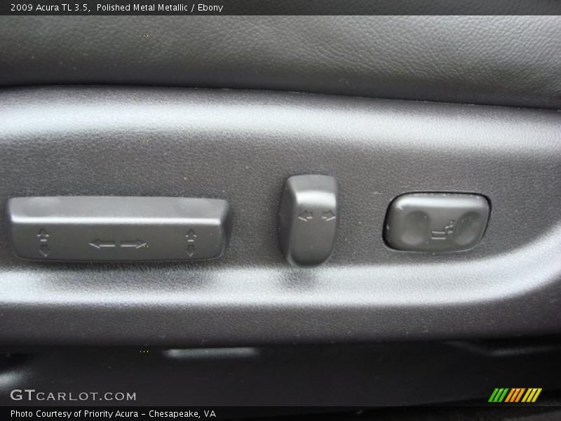 Polished Metal Metallic / Ebony 2009 Acura TL 3.5