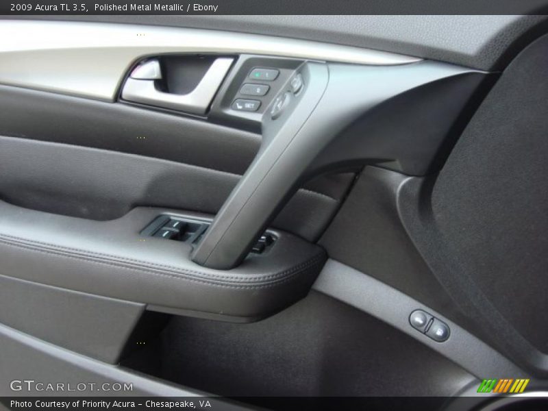 Polished Metal Metallic / Ebony 2009 Acura TL 3.5