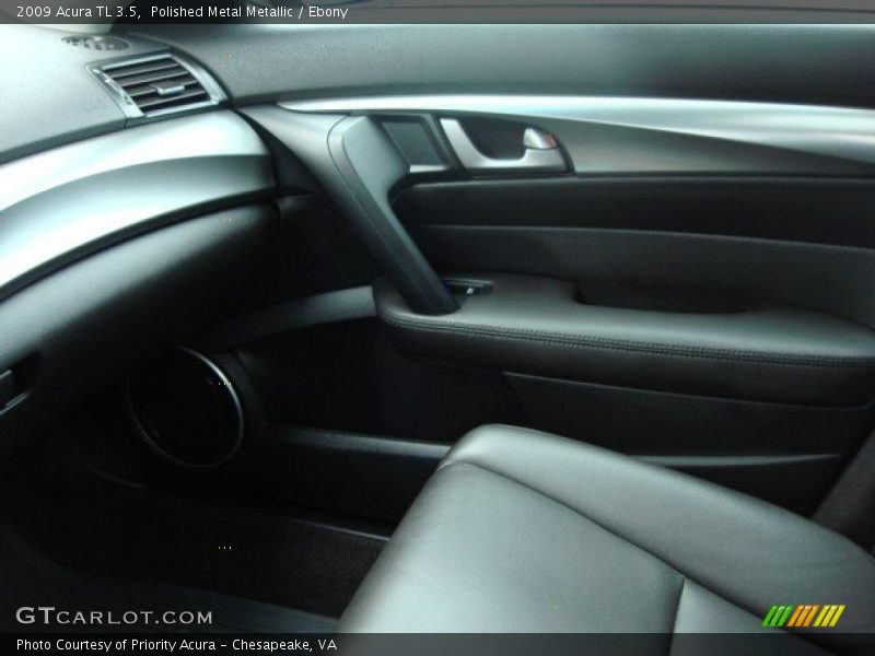 Polished Metal Metallic / Ebony 2009 Acura TL 3.5