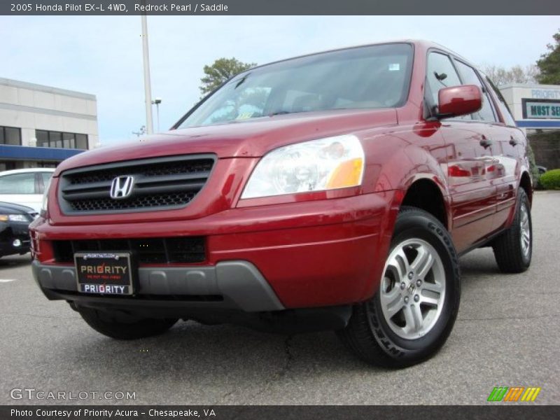 Redrock Pearl / Saddle 2005 Honda Pilot EX-L 4WD