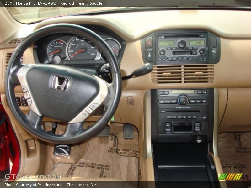 Redrock Pearl / Saddle 2005 Honda Pilot EX-L 4WD