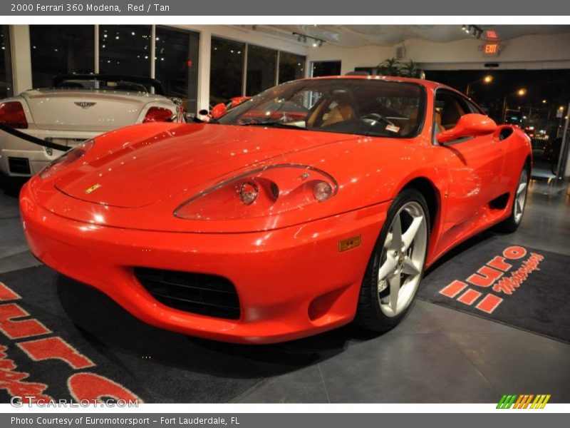 Red / Tan 2000 Ferrari 360 Modena