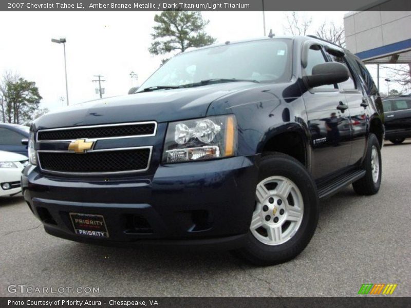 Amber Bronze Metallic / Dark Titanium/Light Titanium 2007 Chevrolet Tahoe LS
