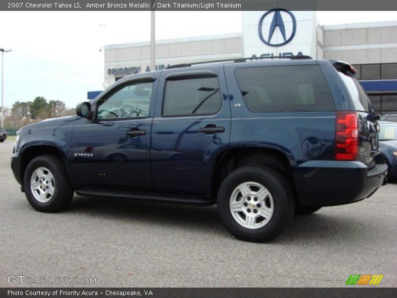 Amber Bronze Metallic / Dark Titanium/Light Titanium 2007 Chevrolet Tahoe LS