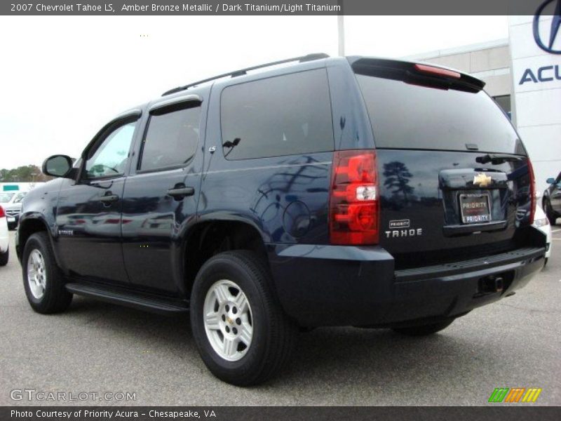 Amber Bronze Metallic / Dark Titanium/Light Titanium 2007 Chevrolet Tahoe LS