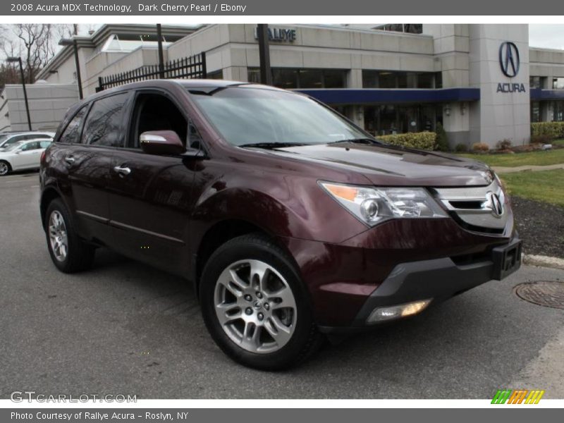 Dark Cherry Pearl / Ebony 2008 Acura MDX Technology