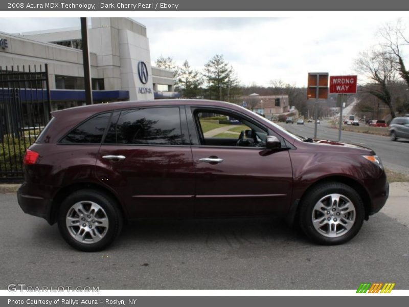 Dark Cherry Pearl / Ebony 2008 Acura MDX Technology