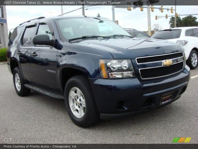 Amber Bronze Metallic / Dark Titanium/Light Titanium 2007 Chevrolet Tahoe LS