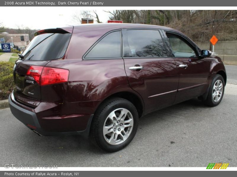 Dark Cherry Pearl / Ebony 2008 Acura MDX Technology